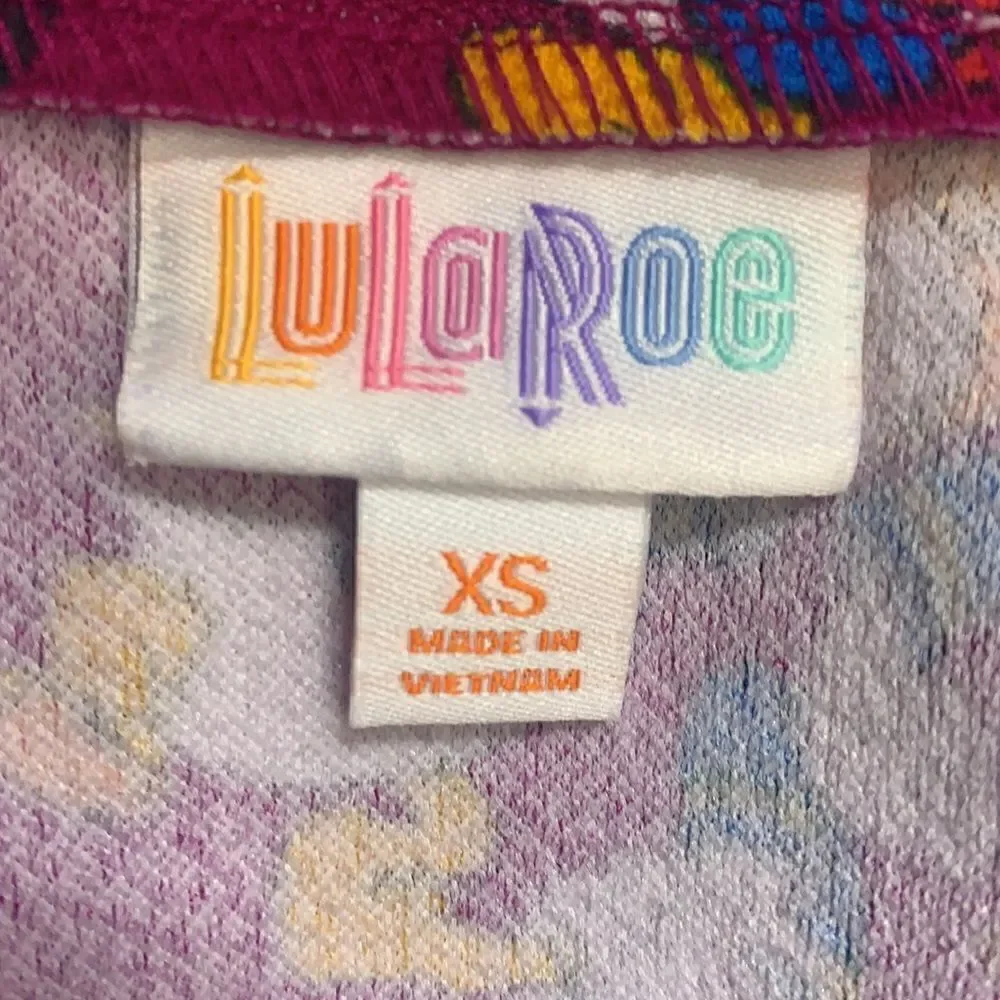 LuLaRoe xs Cassie angry Donald Duck Disney collab (i1)